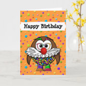 clown owl kaart (Gele Bloem)