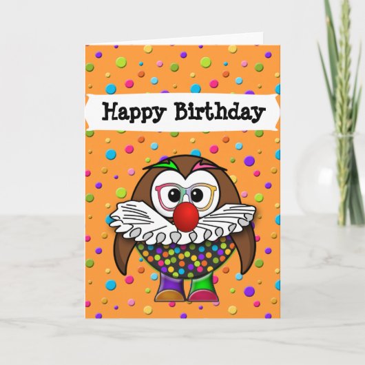 clown owl kaart (Voorkant)