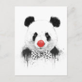 Clown panda briefkaart (Voorkant)