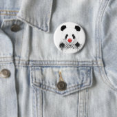 Clown panda ronde button 5,7 cm (In situ)