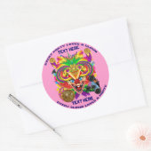 Clown Party Event Uitzicht groot Please Uitzicht N Ronde Sticker (Envelop)