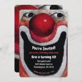 Clown Party Uitnodiging (Voorkant / Achterkant)