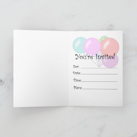 Clown Party Uitnodiging - TBA (Binnen)