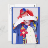Clown Peekaboo Briefkaart (Voorkant / Achterkant)