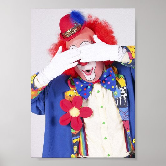 Clown Peekaboo Poster (Voorkant)