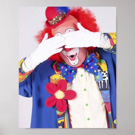 Clown Peekaboo Poster (Voorkant)