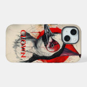 Clown Pinguïn iPhone 15 Case (Achterkant horizontaal)
