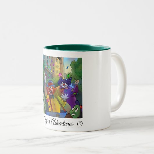 Clown plezier Mok Augie's Adventures (Voorkant rechts)