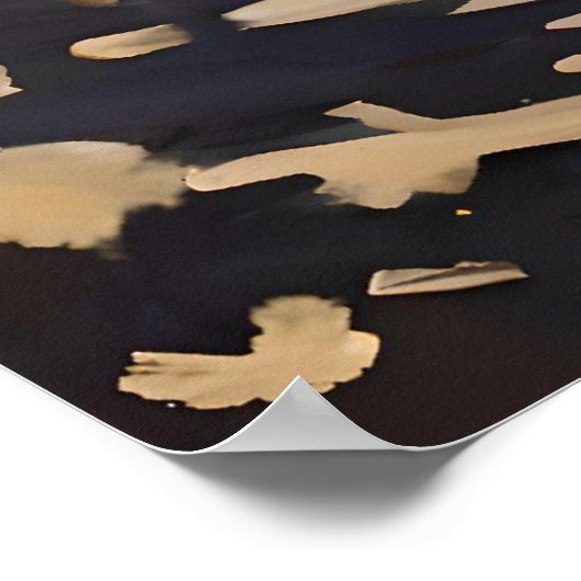 Clown plukken Zonnebloemen Poster (Hoek)