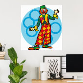 Clown Posing Poster
