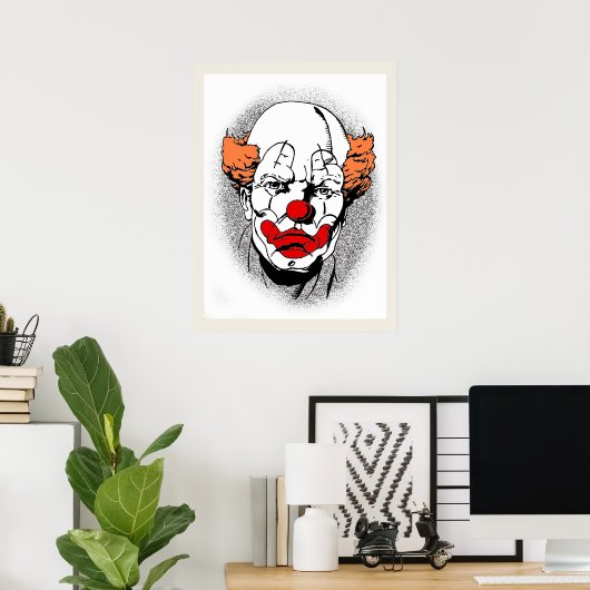 clown poster (Thuiskantoor)