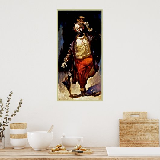 Clown poster painting 13 (Keuken)