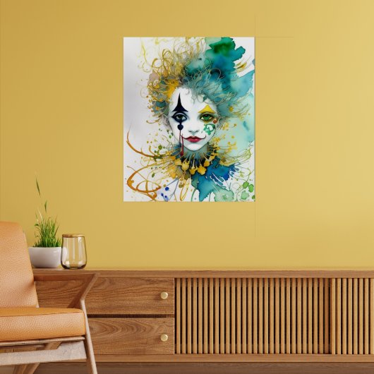 Clown-Poster Poster (Woonkamer 2)