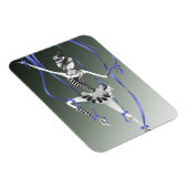 Clown Puppet Ballerina Blue Ribbon Fridge Magnet Magneet (Rechterzijde)
