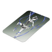 Clown Puppet Ballerina Blue Ribbon Fridge Magnet Magneet (Linkerzijde)