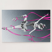 Clown Puppet Blue Ribbons Jigzaag Puzzle Legpuzzel (Horizontaal)