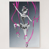 Clown Puppet Blue Ribbons Jigzaag Puzzle Legpuzzel (Verticaal)