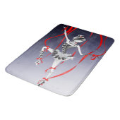 Clown Puppet Red Ribbons Bath Mat (Gekanteld)