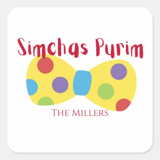 Clown Purim Label (Voorkant)