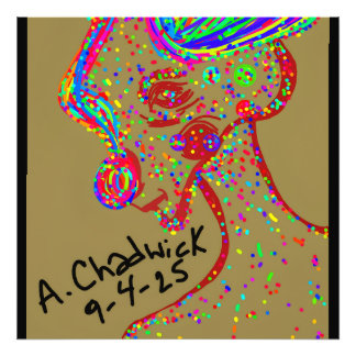 Clown Rendier Foto Print Afdruk