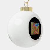 Clown Rendier Keramische Bal Ornament (Links)