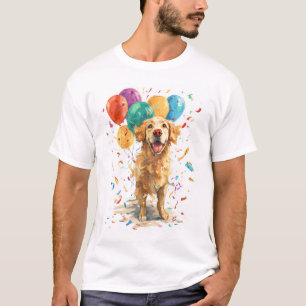 Clown Retriever � Circus Hond met Ballonnen T-shirt