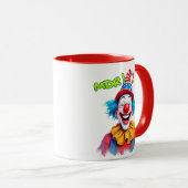 Clown rigolo met rode hoed. mok (Voorkant rechts)