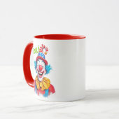 Clown rigolo met rode hoed. mok (Voorkant links)