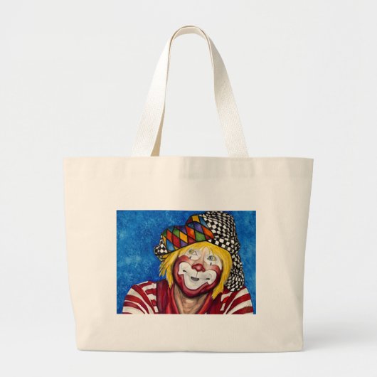 Clown Ron Maslanka AKA Sam The Clow Grote Tote Bag (Voorkant)