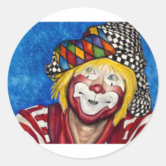 Clown Ron Maslanka AKA Sam The Clown Ronde Sticker