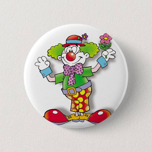 clown ronde button 5,7 cm (Voorkant)