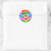 clown ronde sticker (Tas)