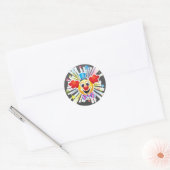 clown ronde sticker (Envelop)