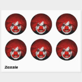clown ronde sticker (Vel)