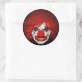 clown ronde sticker (Tas)