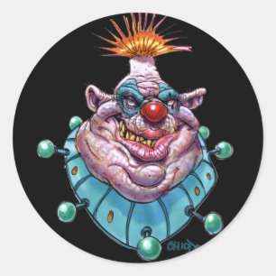 clown ronde sticker