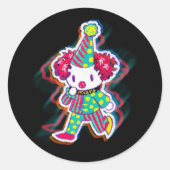 Clown Ronde Sticker (Voorkant)