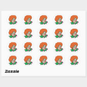 clown! ronde sticker (Vel)