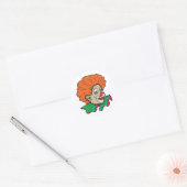 clown! ronde sticker (Envelop)