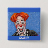 Clown Ryan Combs Vierkante Button 5,1 Cm (Voorkant)