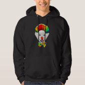 Clown Samoyed Circus Dog Hoodie (Voorkant)