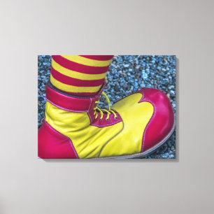 Clown schoen canvas print