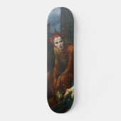 clown schreeuw op skateboarddek persoonlijk skateboard (Voorkant)