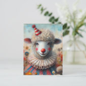 Clown Sheep Briefkaart (Staand voorkant)