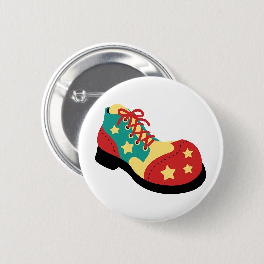 Clown Shoe Ronde Button 5,7 Cm (Voorkant /achterkant)