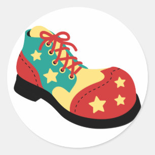 Clown Shoe Ronde Sticker