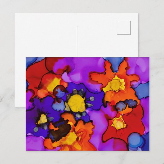 Clown-Show Briefkaart (Voorkant / Achterkant)