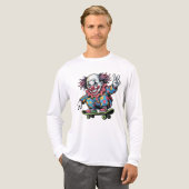 CLOWN SKATEBOARDEN Tri-Blend SHIRT (Voorkant)
