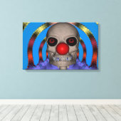 Clown Skelet Canvas Afdruk (Insitu (Houten vloer))