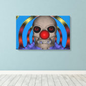 Clown Skelet Canvas Afdruk (Insitu (Houten vloer))